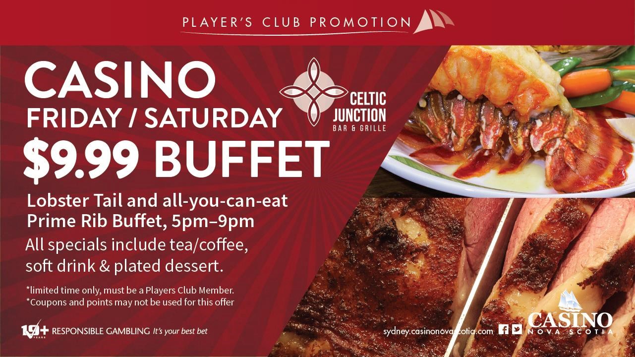 Lobster Tail & All-You-Can-Eat Ribs Buffet @ Casino NS Sydney | goCapeBreton.com